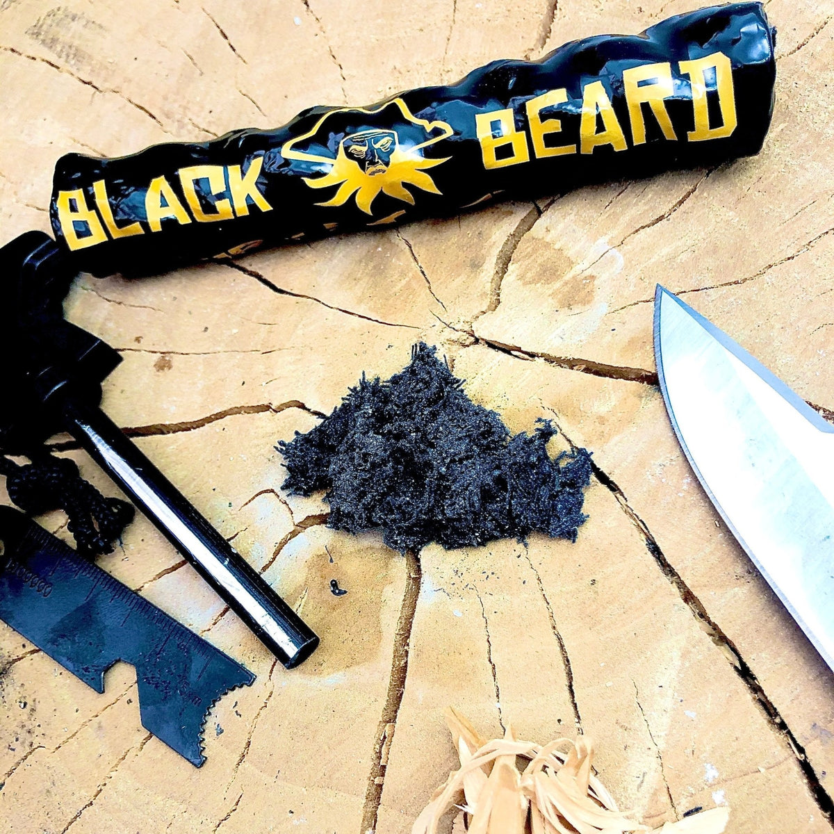Black Beard Weather-Proof Firestarter - Corkscrew Kid