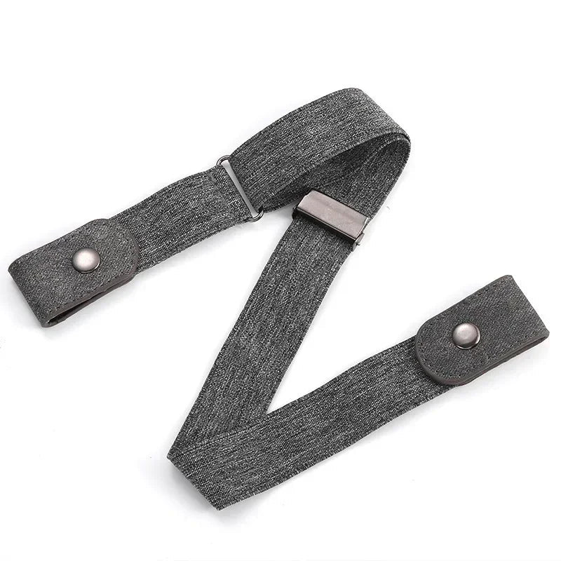 2024 Canvas Adjustable Elastic Waist Band Invisible Belt Buckle-Free Belts for Women Men Jean Pants Dress No Buckle Easy To Wear - Corkscrew Kid