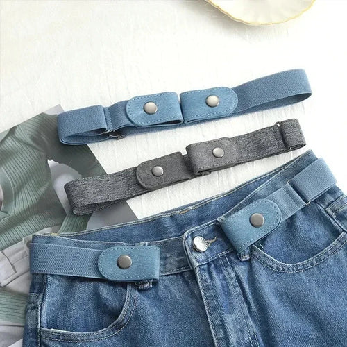 2024 Canvas Adjustable Elastic Waist Band Invisible Belt Buckle-Free Belts for Women Men Jean Pants Dress No Buckle Easy To Wear - Corkscrew Kid