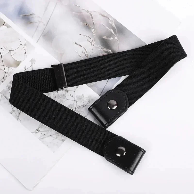 2024 Canvas Adjustable Elastic Waist Band Invisible Belt Buckle-Free Belts for Women Men Jean Pants Dress No Buckle Easy To Wear - Corkscrew Kid