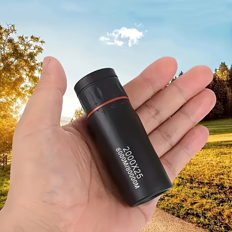 2025 2000X25 HD Monocular Telescope, Compact Portable for Travel, Hiking, Fishing, Camping, Stargazing, Concerts & Bird Watching - Corkscrew Kid