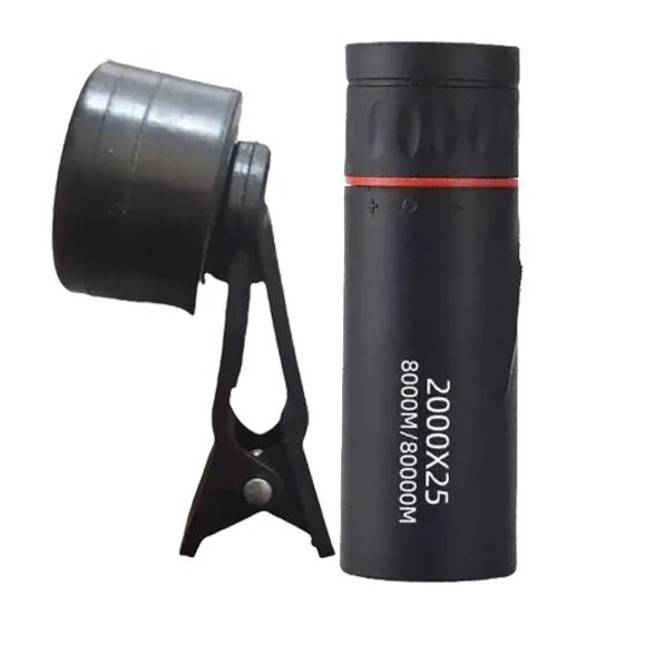 2025 2000X25 HD Monocular Telescope, Compact Portable for Travel, Hiking, Fishing, Camping, Stargazing, Concerts & Bird Watching - Corkscrew Kid