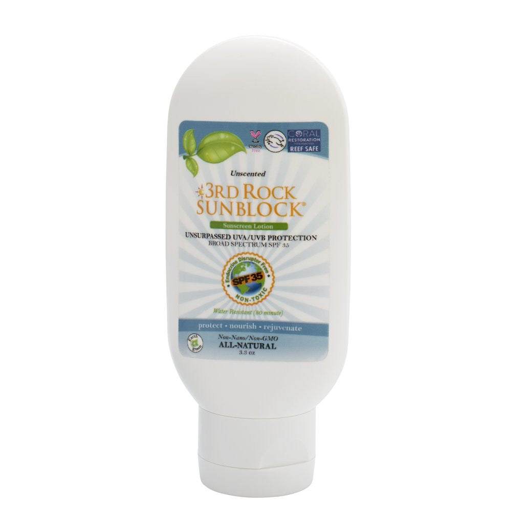 3rd Rock Sunblock® Sunscreen Lotion - Unscented - Zinc Oxide SPF 35 - Corkscrew Kid