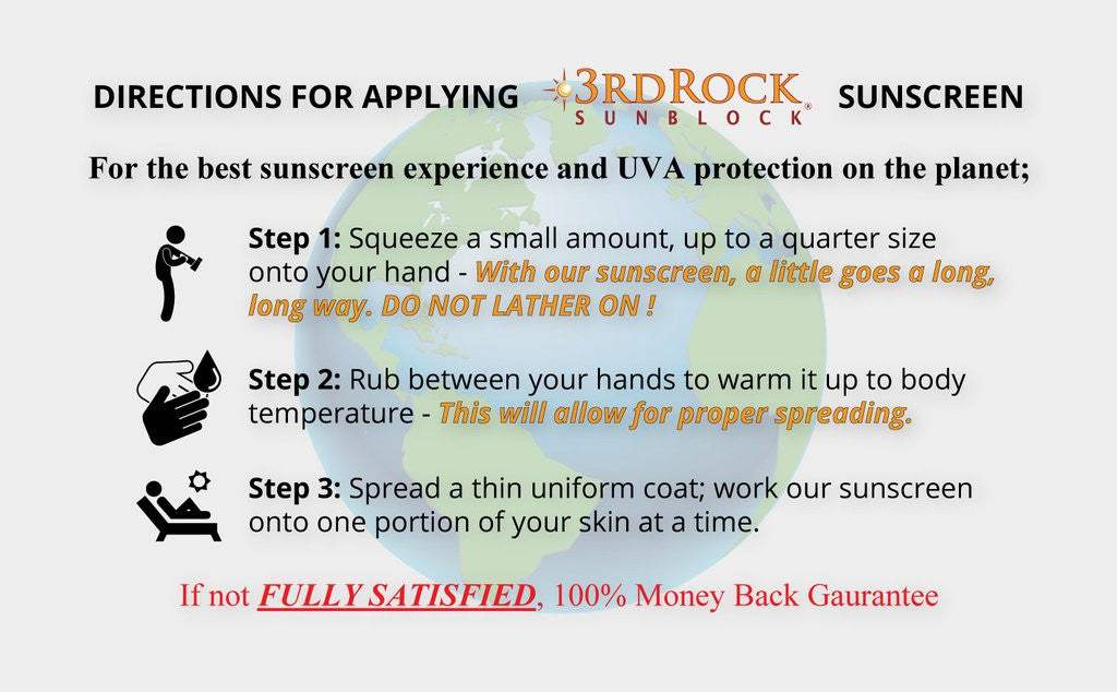3rd Rock Sunblock® Sunscreen Lotion - Unscented - Zinc Oxide SPF 35 - Corkscrew Kid
