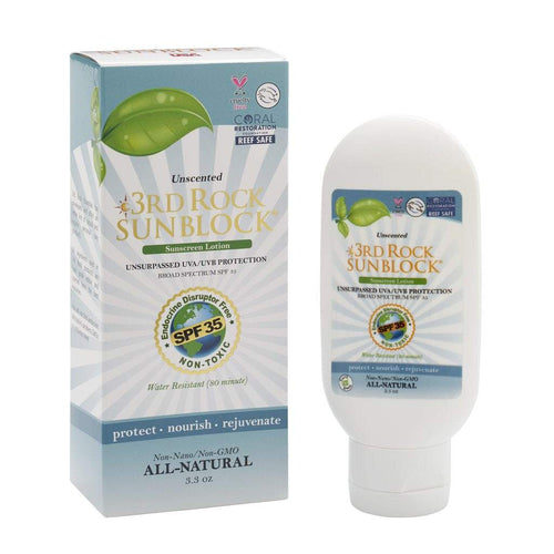3rd Rock Sunblock® Sunscreen Lotion - Unscented - Zinc Oxide SPF 35 - Corkscrew Kid