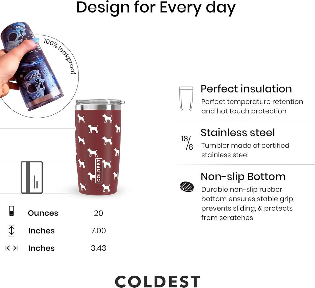 Coldest 20 oz Tumbler v2 - Corkscrew Kid