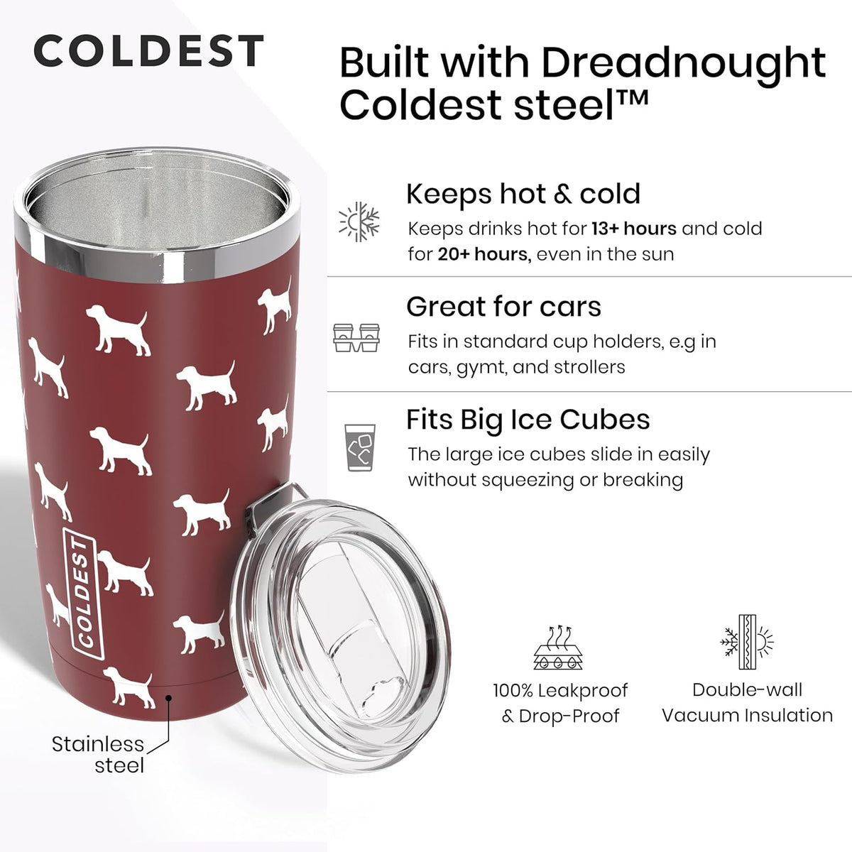 Coldest 20 oz Tumbler v2 - Corkscrew Kid