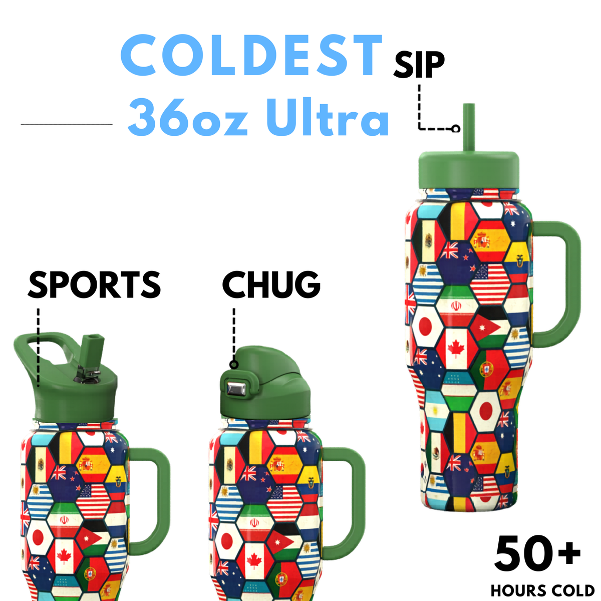 COLDEST 36oz Limitless Ultra v8 - Corkscrew Kid
