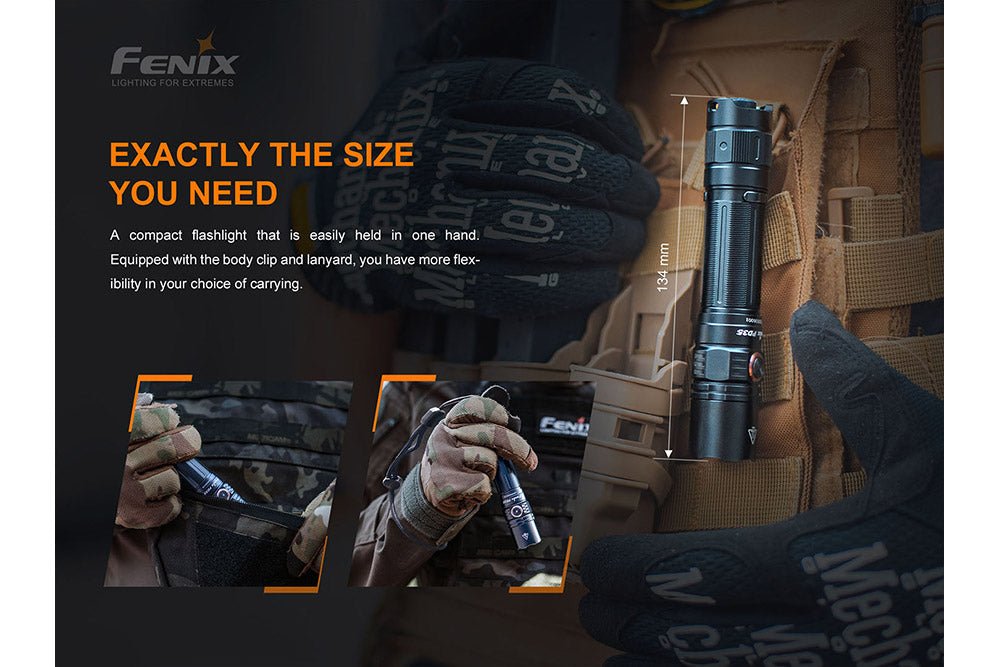 Fenix PD35 V3.0 Everyday Carry Flashlight - 1700 Lumens - Corkscrew Kid