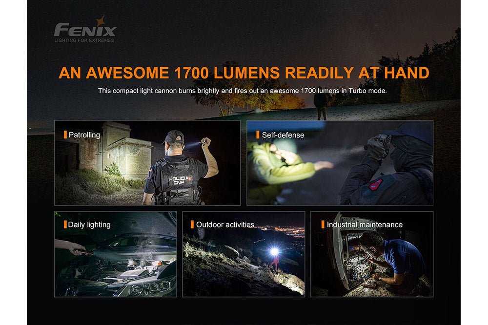 Fenix PD35 V3.0 Everyday Carry Flashlight - 1700 Lumens - Corkscrew Kid