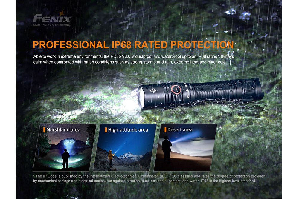 Fenix PD35 V3.0 Everyday Carry Flashlight - 1700 Lumens - Corkscrew Kid