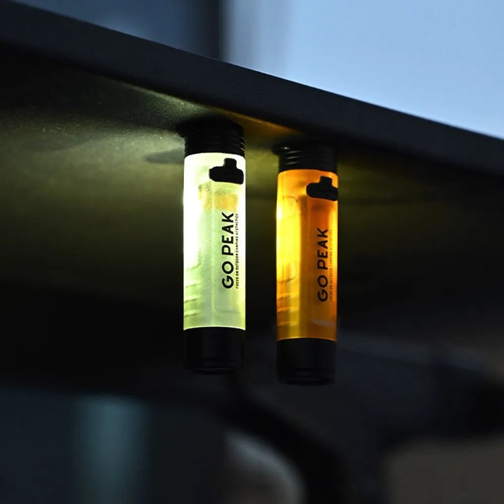 Gopeak Mini Pocket LED Flashlight USB Rechargeable Torch Keychain Clip Cap Light Long Endurance Emergency Hiking Camping Outdoor - Corkscrew Kid