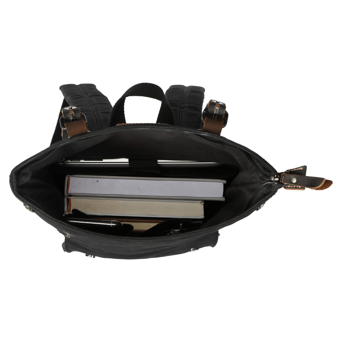 Heritage Small Waxed Canvas Backpack | TRP0425S - Corkscrew Kid