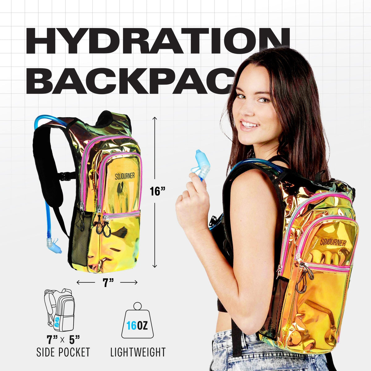 Hydration Pack Backpack (Medium) - Corkscrew Kid