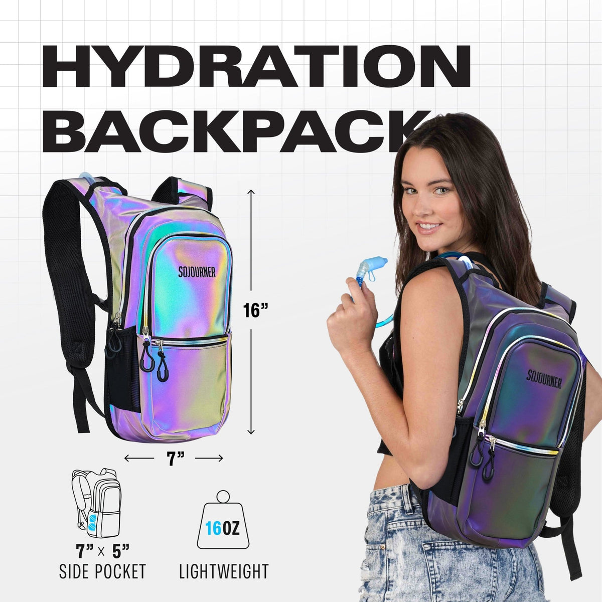 Hydration Pack Backpack (Medium) - Corkscrew Kid