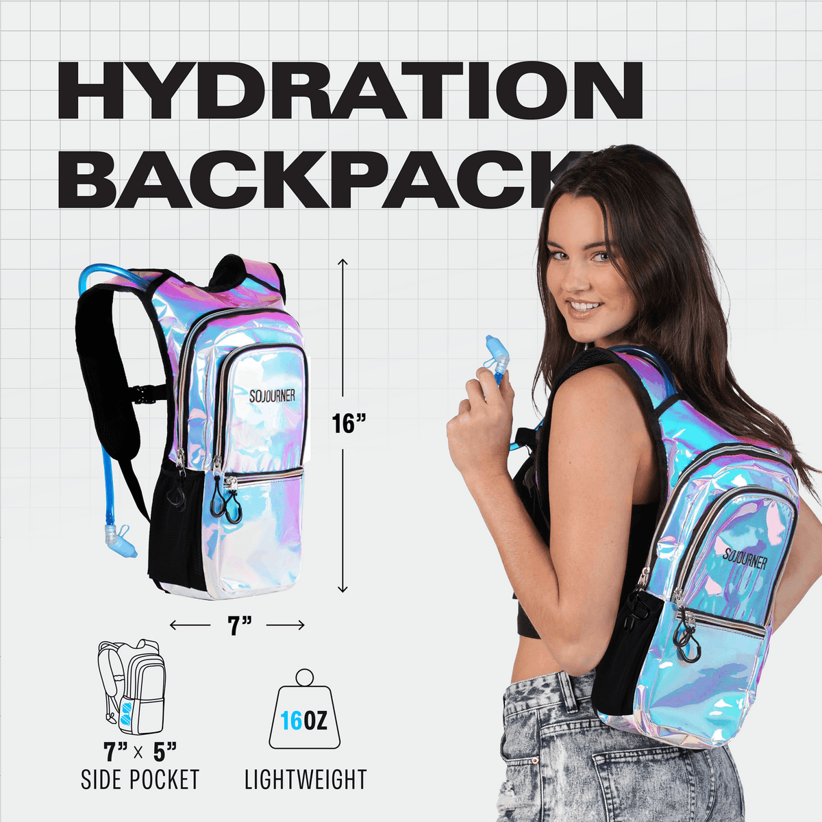 Hydration Pack Backpack (Medium) - Corkscrew Kid