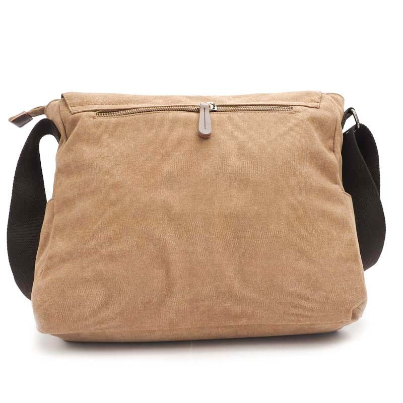 Large Waxed Canvas Messenger Bag - Corkscrew Kid