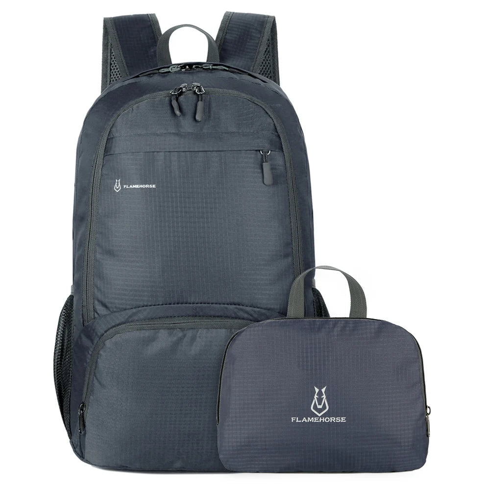 Lightweight Foldable Backpack Men Women Waterproof Packable Backpack Outdoor Travel Hiking Cycling Daypack Camping Shoulders Bag - Corkscrew Kid