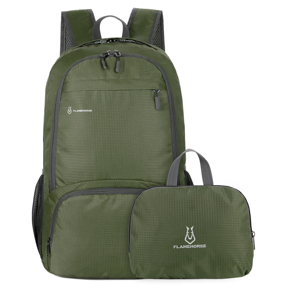 Lightweight Foldable Backpack Men Women Waterproof Packable Backpack Outdoor Travel Hiking Cycling Daypack Camping Shoulders Bag - Corkscrew Kid