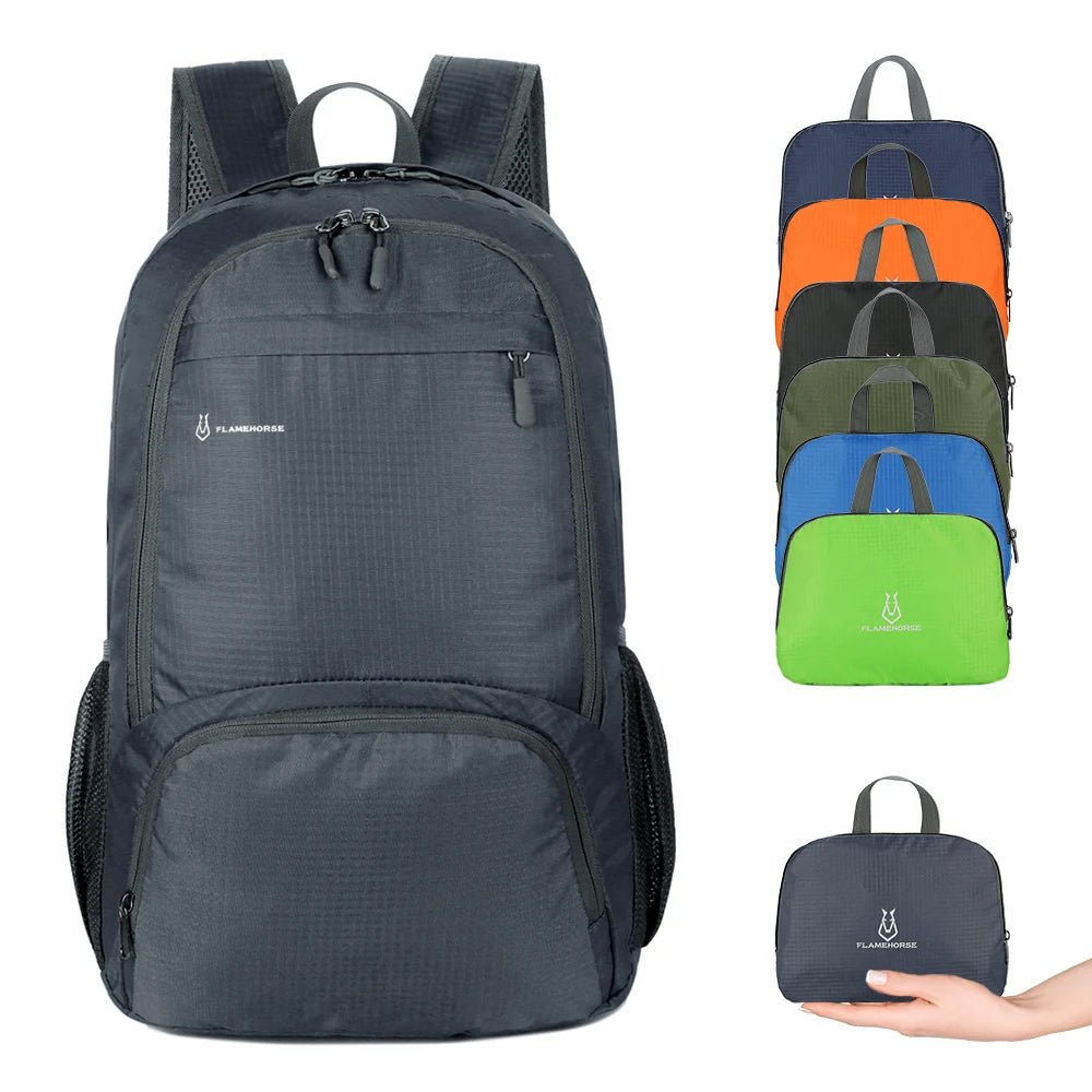 Lightweight Foldable Backpack Men Women Waterproof Packable Backpack Outdoor Travel Hiking Cycling Daypack Camping Shoulders Bag - Corkscrew Kid