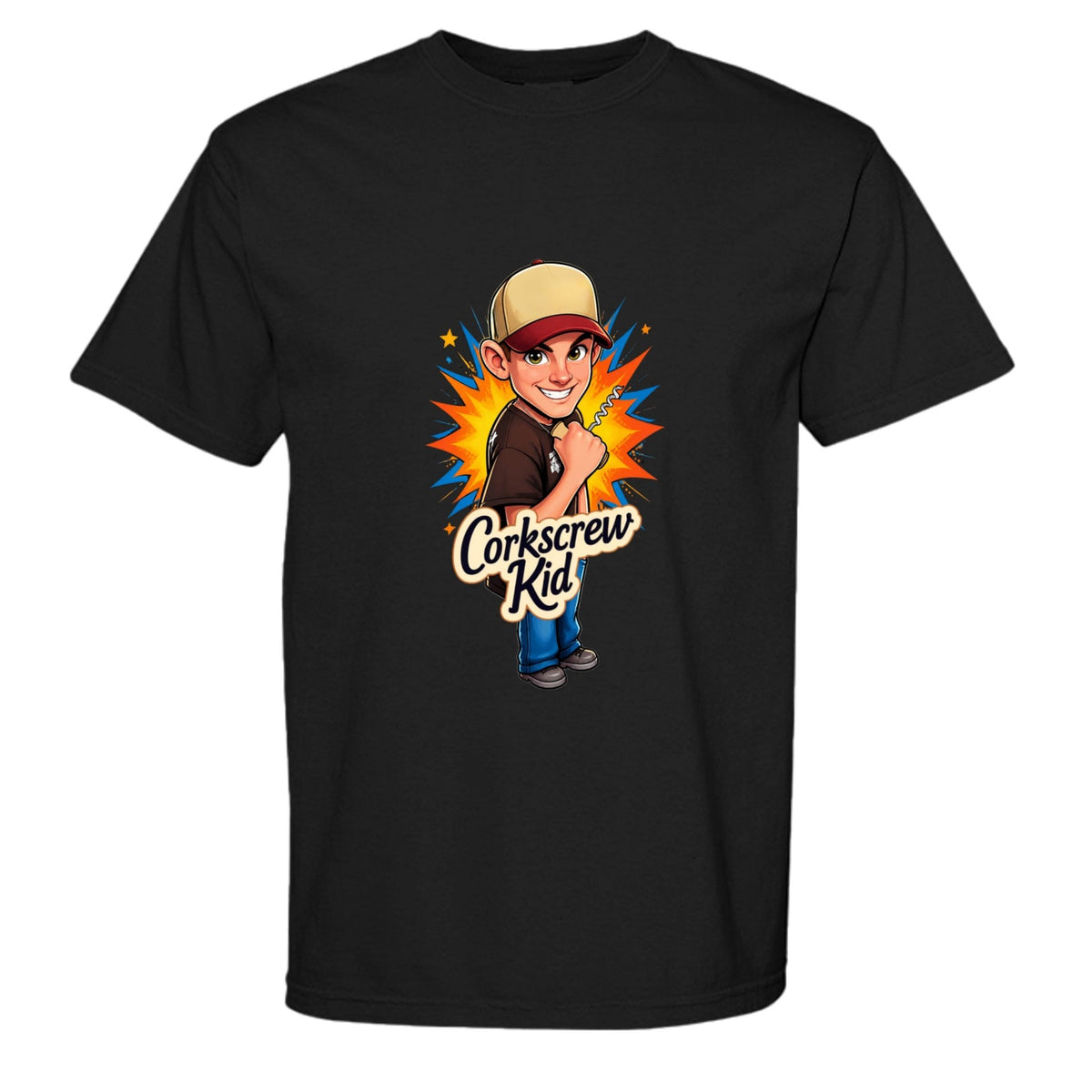 Mascot Tee - Corkscrew Kid