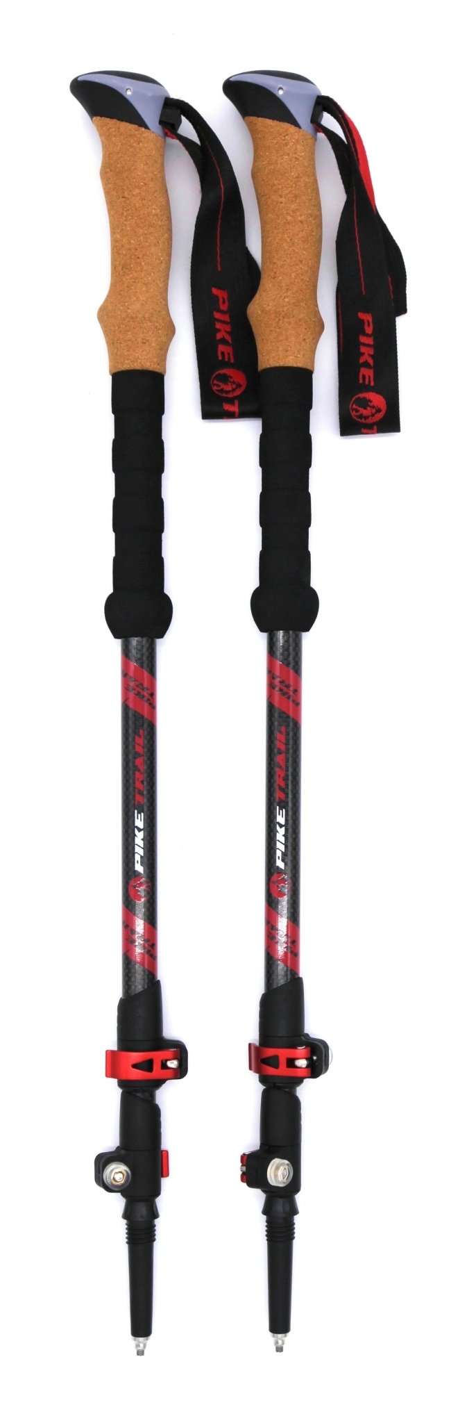 Pike Trail Carbon Fiber Trekking Poles – Lightweight, Adjustable Hiking Poles for Every Adventure - Corkscrew Kid