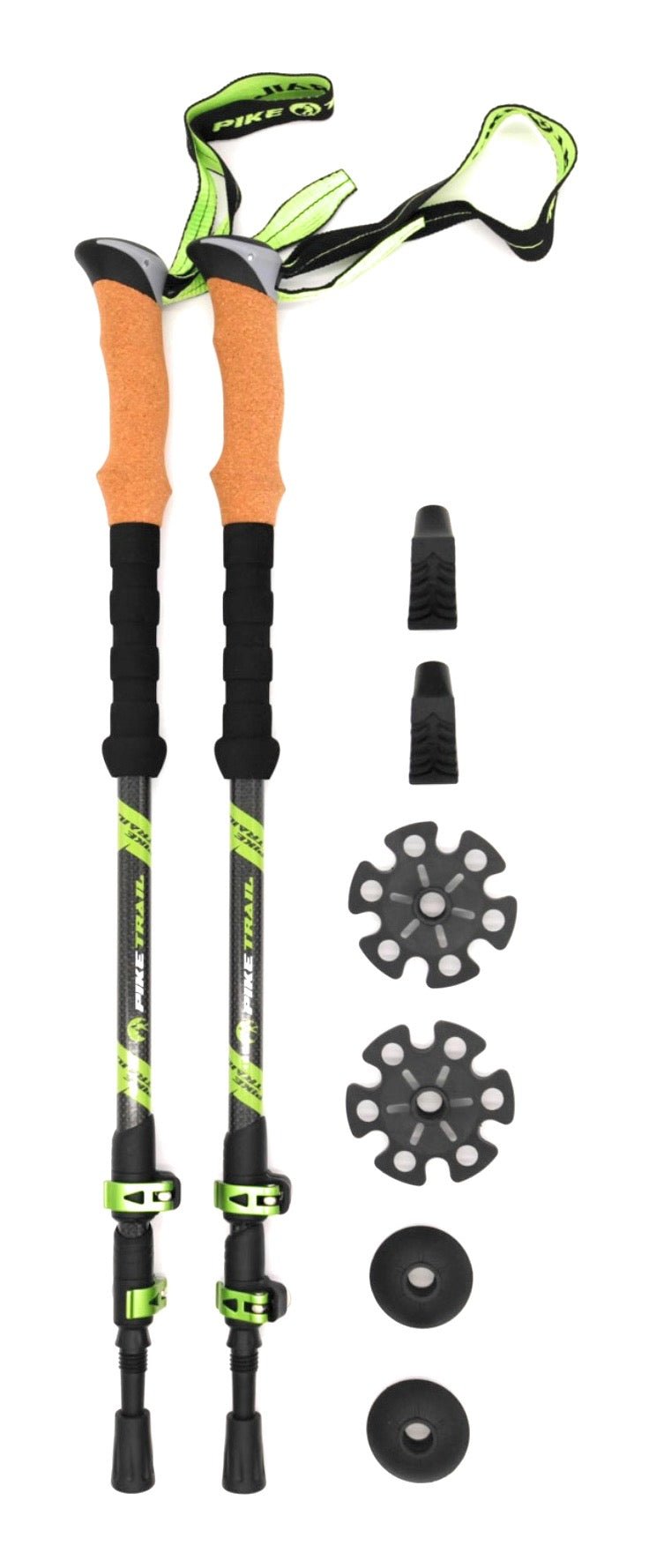 Pike Trail Carbon Fiber Trekking Poles – Lightweight, Adjustable Hiking Poles for Every Adventure - Corkscrew Kid