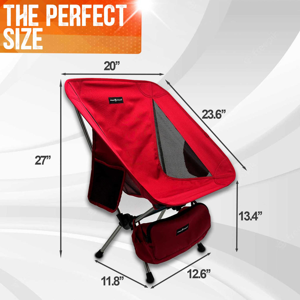 Pike Trail Ultralight Compact Outdoor Camping Tailgate Festival Beach Chair - Corkscrew Kid