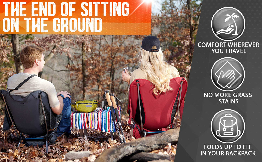 Pike Trail Ultralight Compact Outdoor Camping Tailgate Festival Beach Chair - Corkscrew Kid