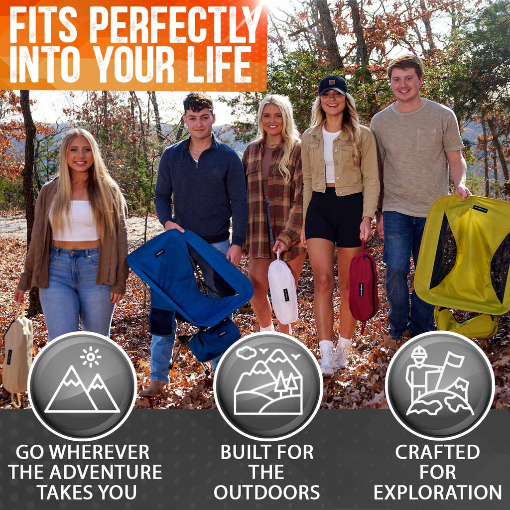 Pike Trail Ultralight Compact Outdoor Camping Tailgate Festival Beach Chair - Corkscrew Kid