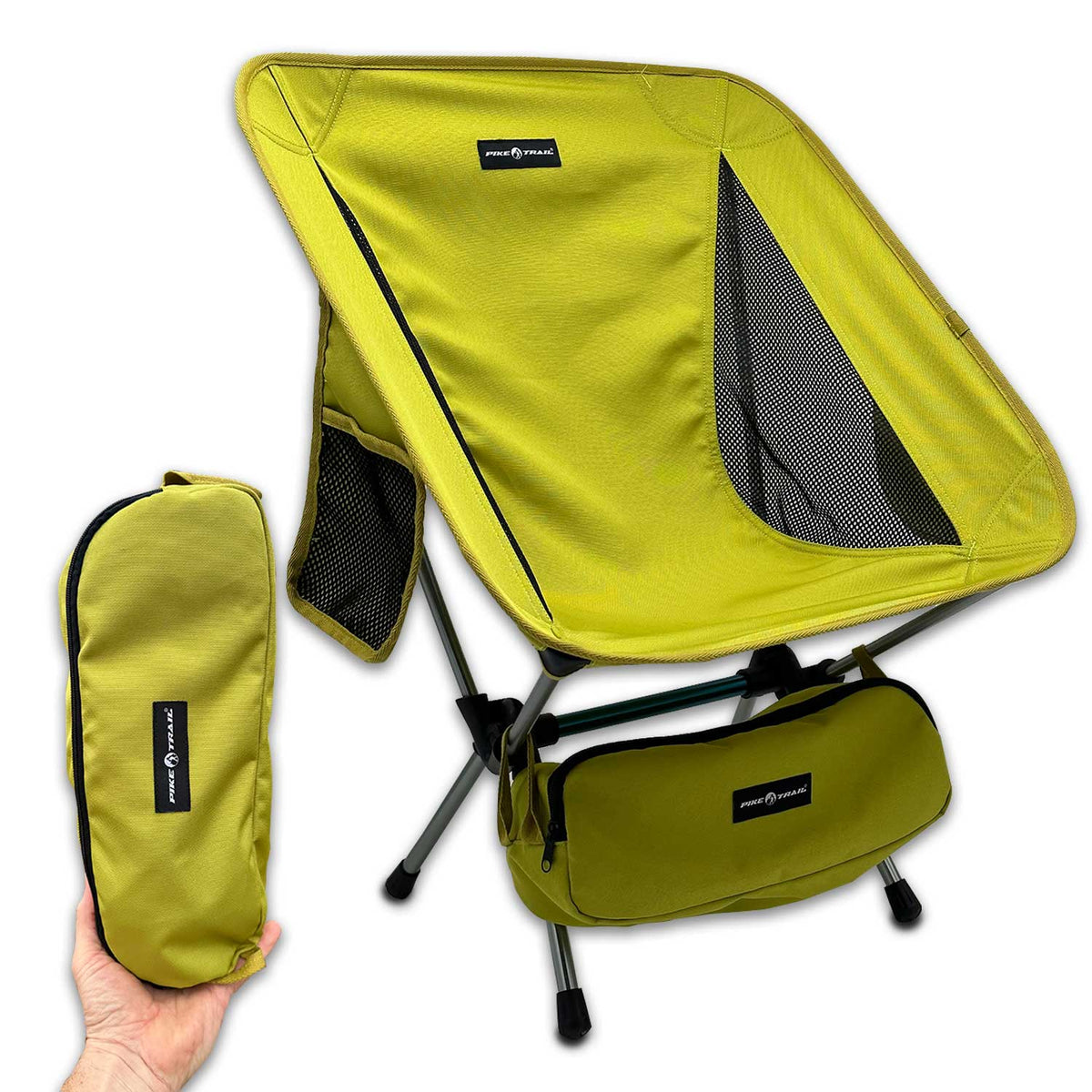 Pike Trail Ultralight Compact Outdoor Camping Tailgate Festival Beach Chair - Corkscrew Kid