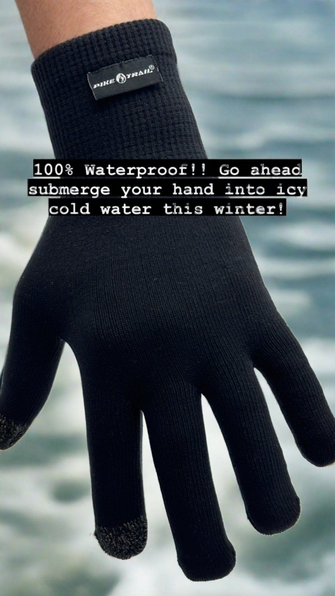 Pike Trail Water Resistance Seamless Gloves - Corkscrew Kid