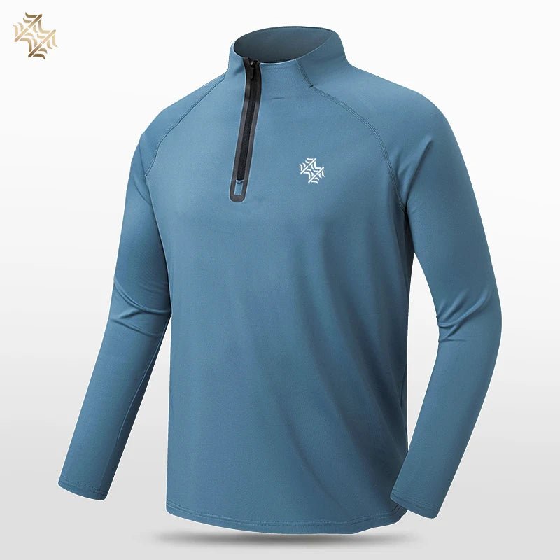 SBWL High quality Mens outdoor hiking golf running breathable Polo shirt Office casual Polo long-sleeved Sports base shirt Tops - Corkscrew Kid