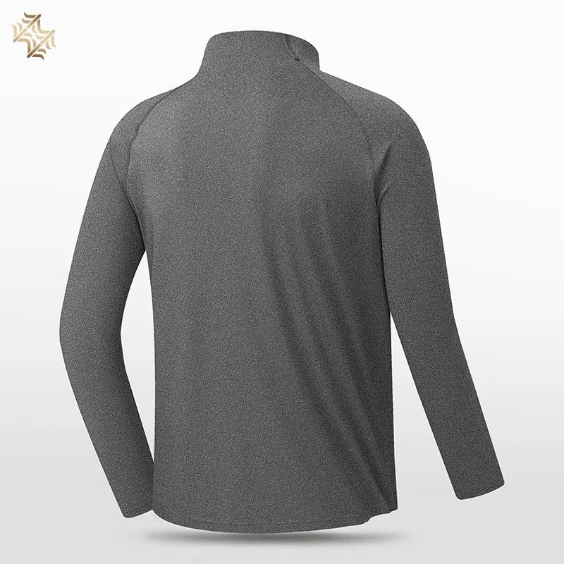 SBWL High quality Mens outdoor hiking golf running breathable Polo shirt Office casual Polo long-sleeved Sports base shirt Tops - Corkscrew Kid