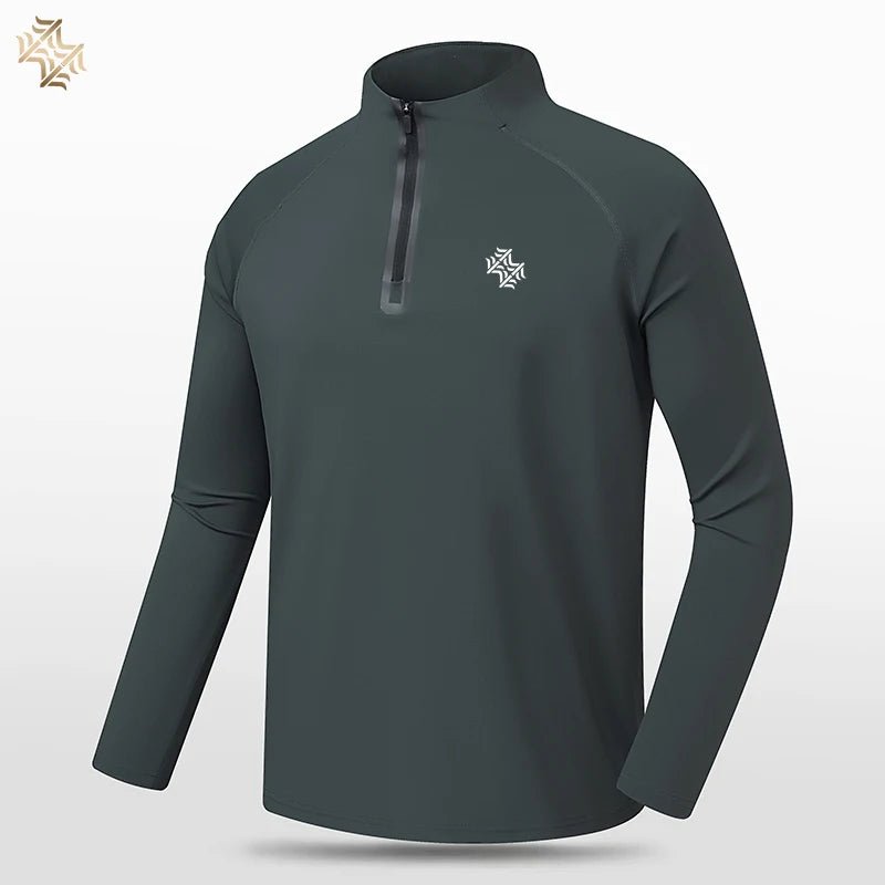 SBWL High quality Mens outdoor hiking golf running breathable Polo shirt Office casual Polo long-sleeved Sports base shirt Tops - Corkscrew Kid