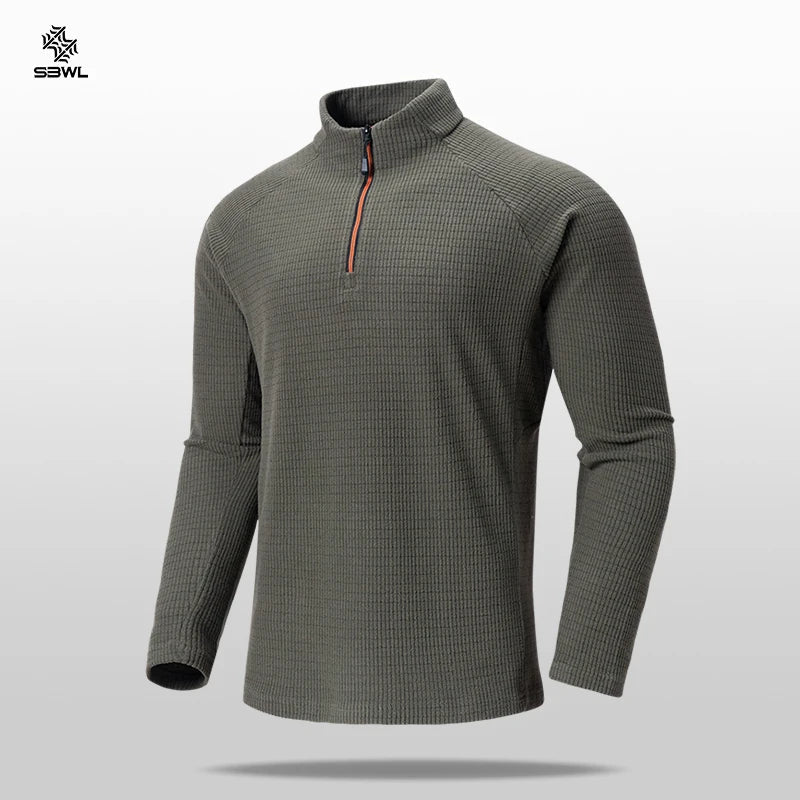 SBWL Men's Quick Dry Long Sleeve Sports T-shirt for Cycling Hiking Fitness - Corkscrew Kid