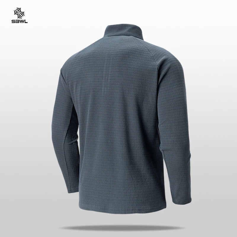 SBWL Men's Quick Dry Long Sleeve Sports T-shirt for Cycling Hiking Fitness - Corkscrew Kid