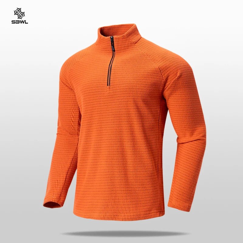 SBWL Men's Quick Dry Long Sleeve Sports T-shirt for Cycling Hiking Fitness - Corkscrew Kid