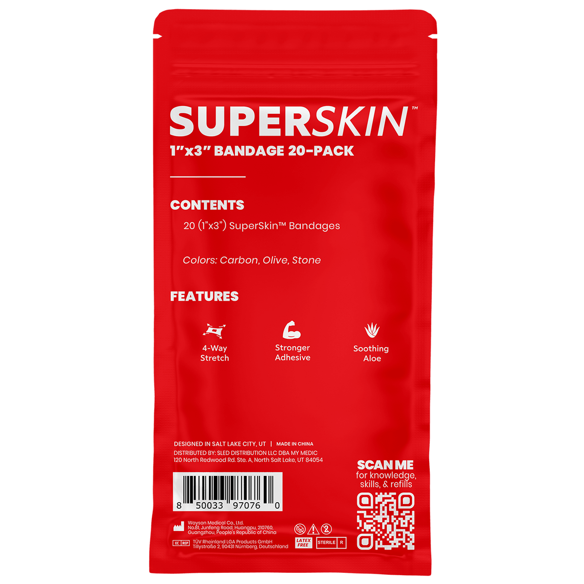 SuperSkin® Bandage 20 Pack - Corkscrew Kid