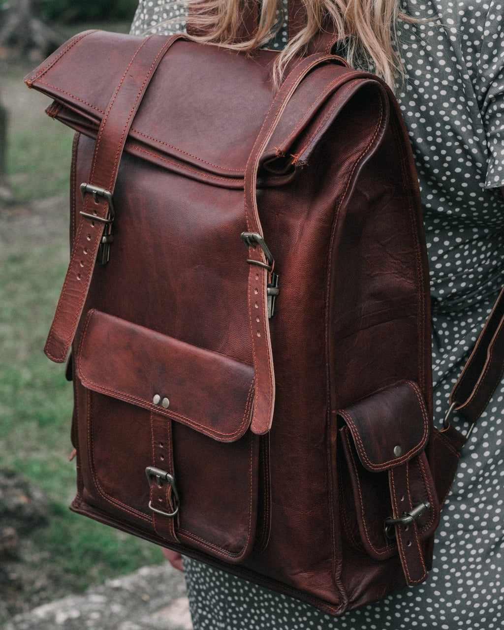The Chavez Roll Top Backpack - Corkscrew Kid