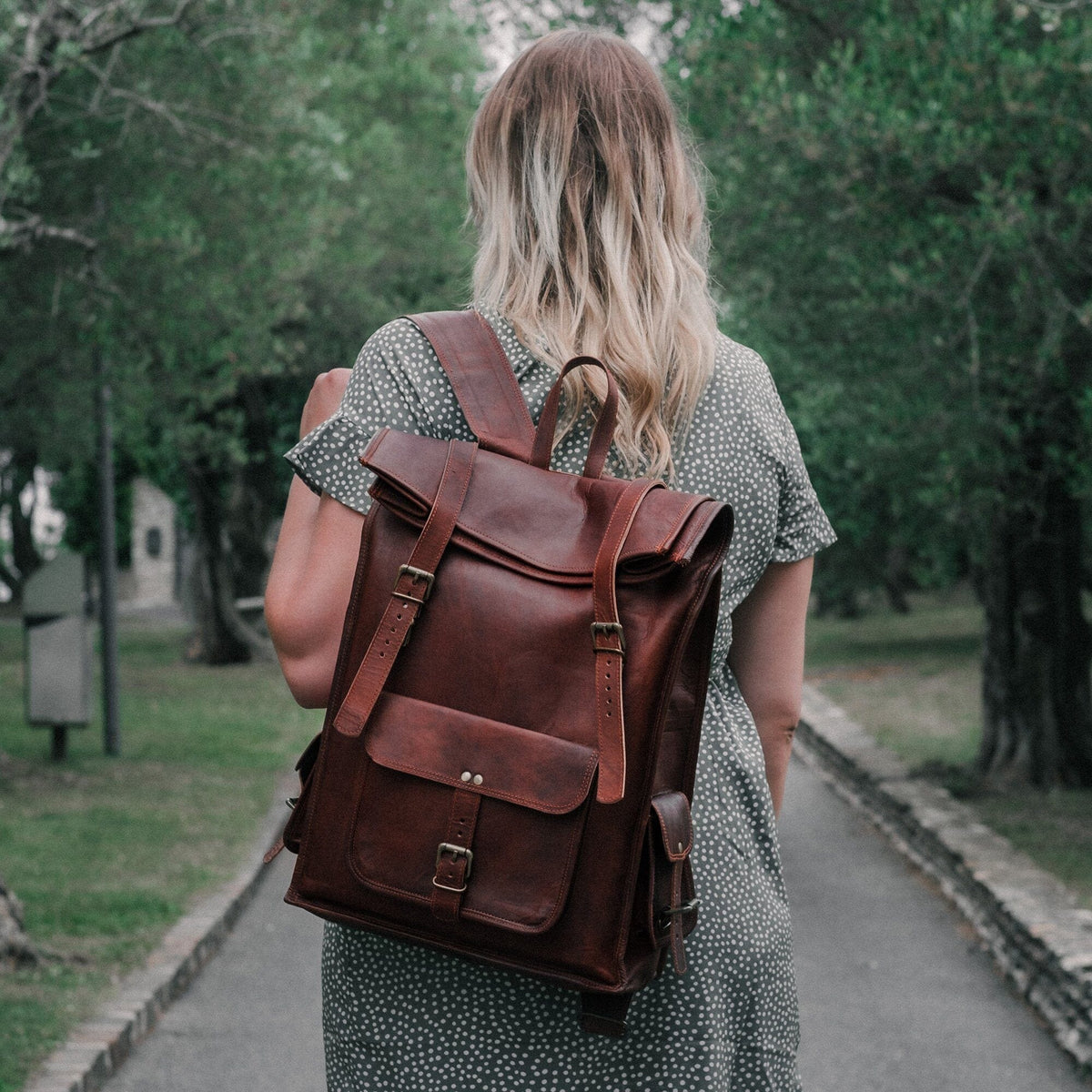 The Chavez Roll Top Backpack - Corkscrew Kid