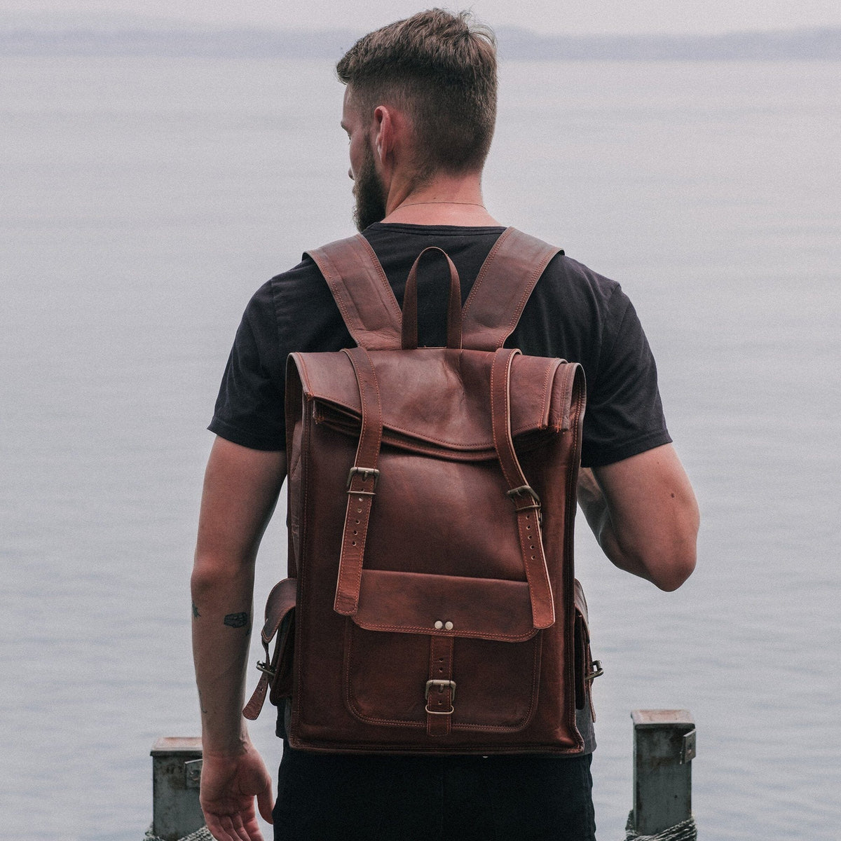 The Chavez Roll Top Backpack - Corkscrew Kid