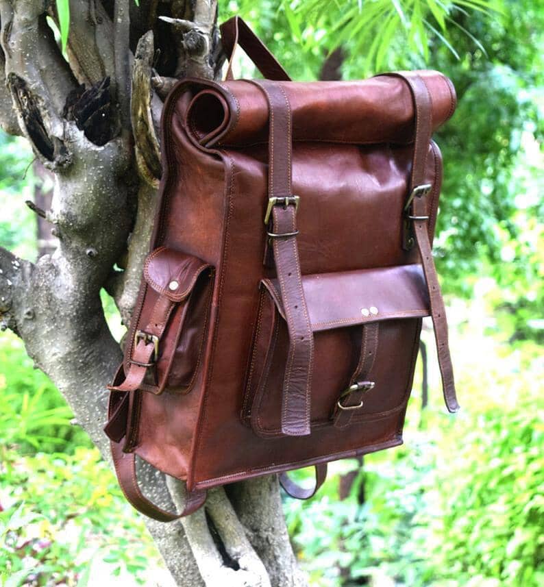 The Chavez Roll Top Backpack - Corkscrew Kid