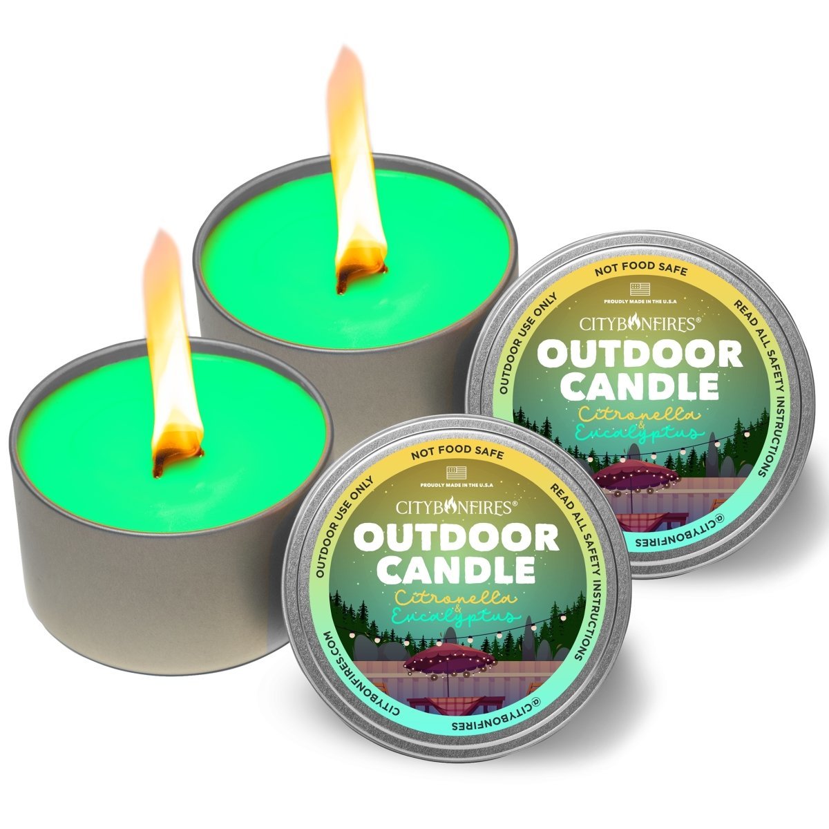 The Outdoor Candle - Citronella and Eucalyptus - Corkscrew Kid