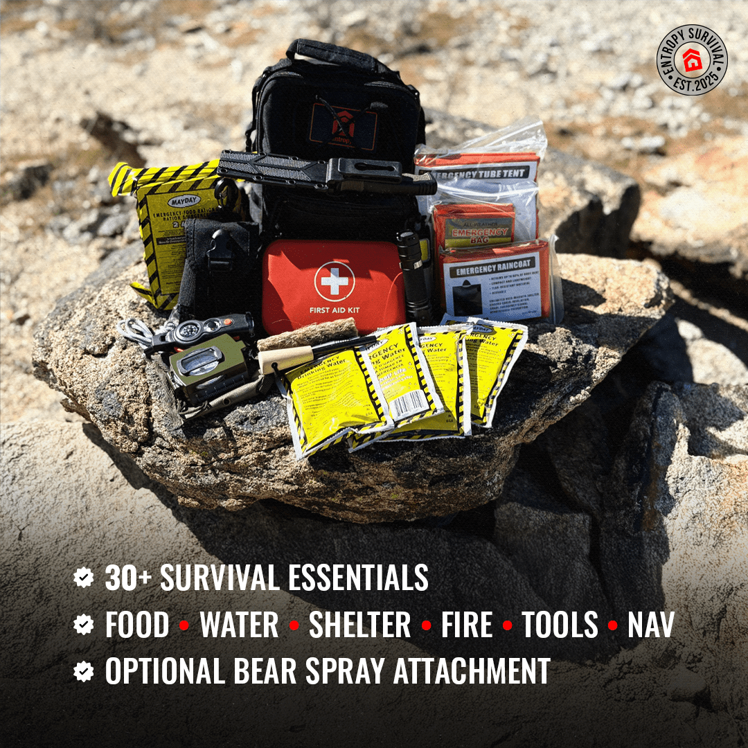 The Safe Trail 'Survive All' Go Bag - Corkscrew Kid