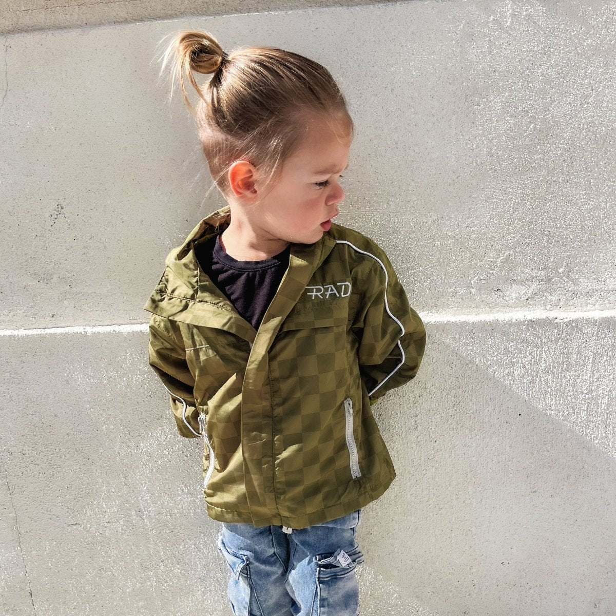 THE STORM RIDER WATERPROOF JACKET - ARMY GREEN - Corkscrew Kid