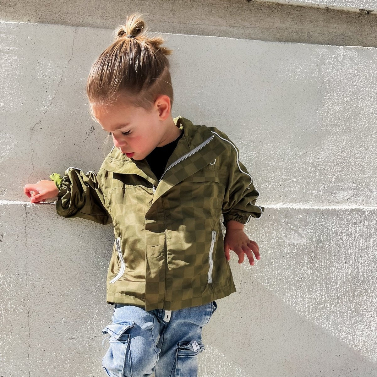THE STORM RIDER WATERPROOF JACKET - ARMY GREEN - Corkscrew Kid