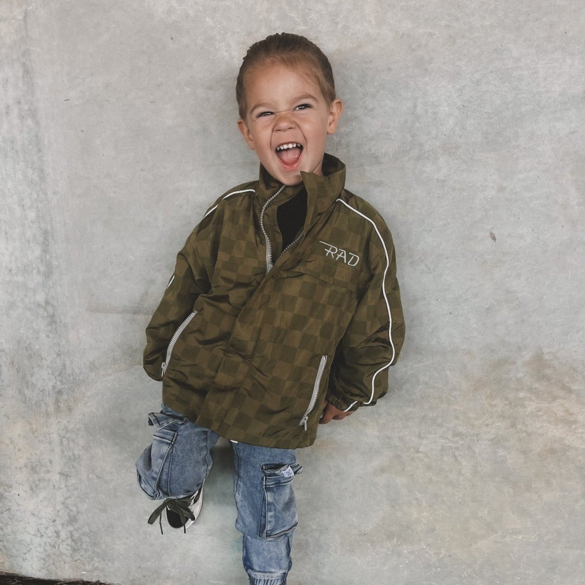 THE STORM RIDER WATERPROOF JACKET - ARMY GREEN - Corkscrew Kid