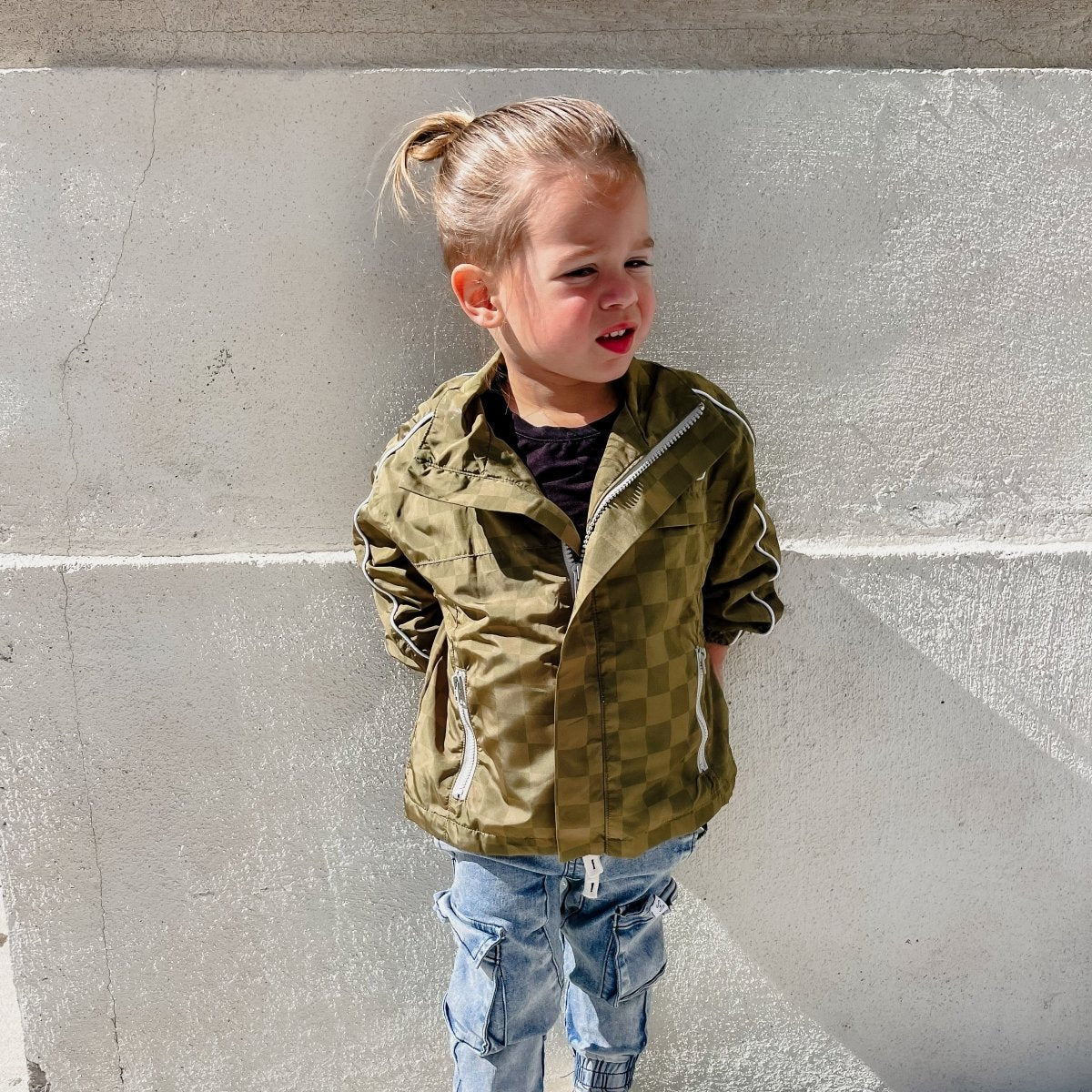 THE STORM RIDER WATERPROOF JACKET - ARMY GREEN - Corkscrew Kid