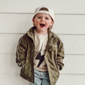 THE STORM RIDER WATERPROOF JACKET - ARMY GREEN - Corkscrew Kid